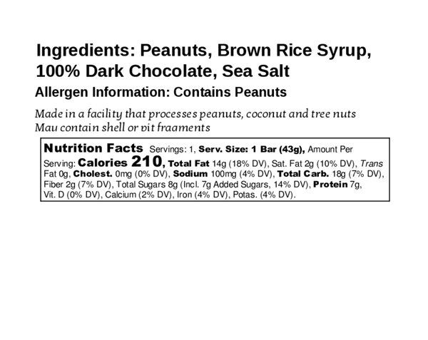 Peanut Sea Salt Chocolate Chew (box of 12)