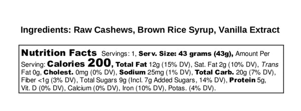 Vanilla Cashew (box of 12)